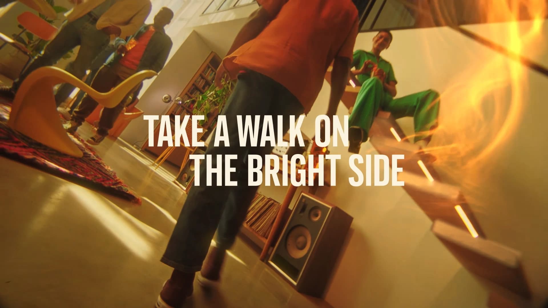 Light Streak Behind A Man FX